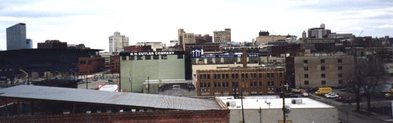 The old shop had a great view of downtown.