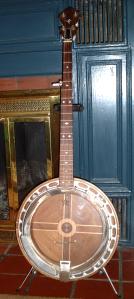 the front of the banjo